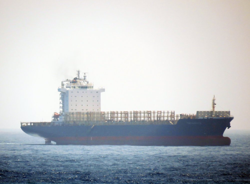 TRF Partici, IMO 9419785, Call sign A8UF9, Gearless container ships, Photo #1 TRF Partici