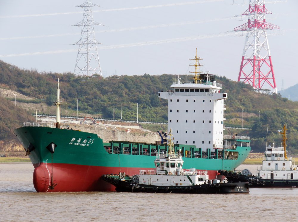 Xin Hong Xiang 85, Call sign BMYM, Gearless container ships, Photo #3 Xin Hong Xiang 85